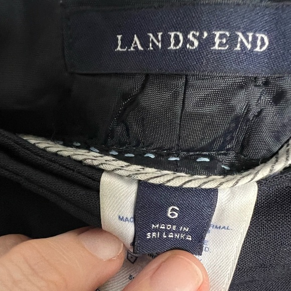 Land's End Women's Navy Washable Wool Blend Dress Pants Size 6 - Picture 8 of 9